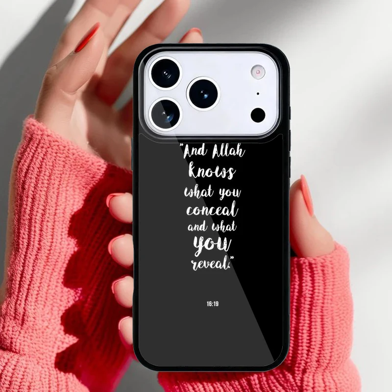 Funda musulmana con caligrafía árabe para iPhone
