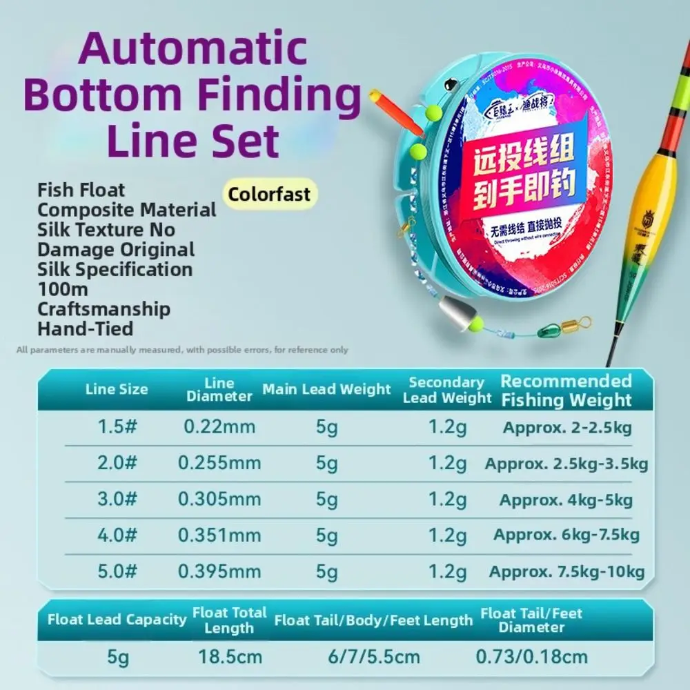 Línea de pesca automática con bobber deslizante – listo para usar - imagen 2