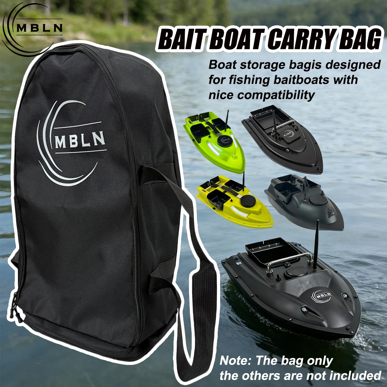 Bolsa de transporte para barcos cebadores MBLN vista frontal