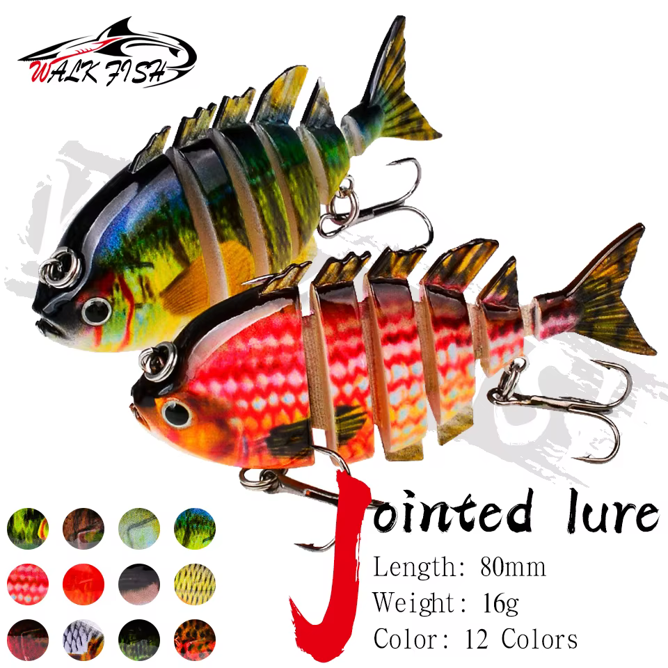 WALK FISH Wobbler hundido Crankbait agua dulce 8cm - imagen 4
