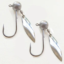 Jig Head Redondos con Hoja - Pack 3.5g a 10g para Vinilo