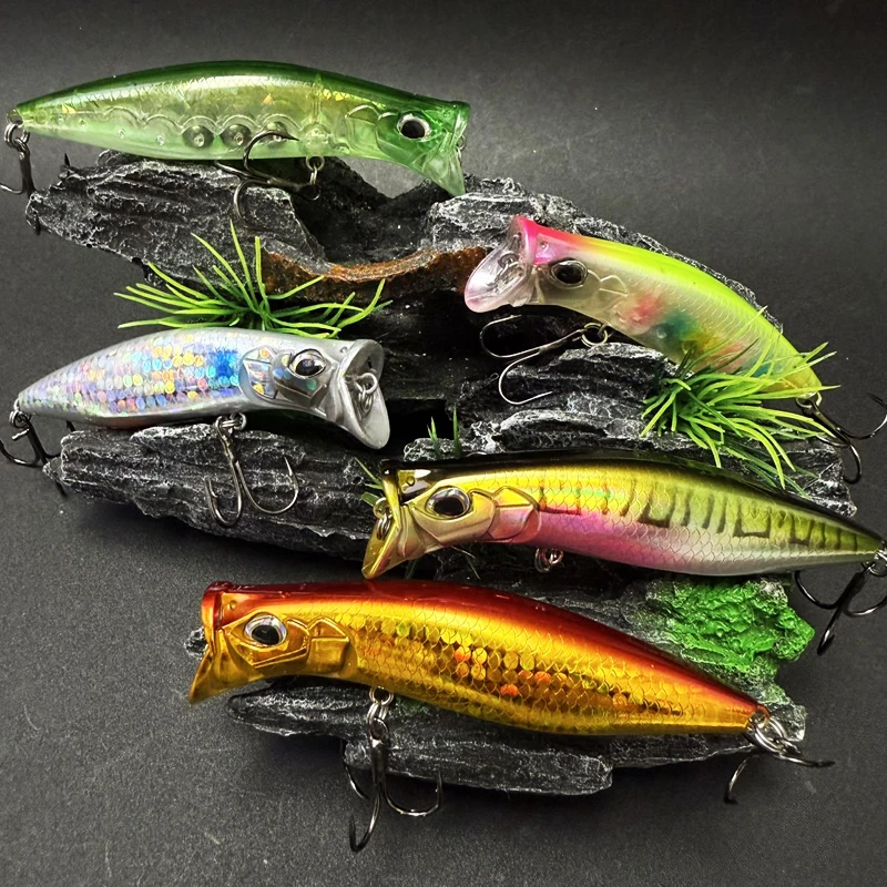 Señuelo Topwater Popper con acabado para lubina y lucio - imagen 5