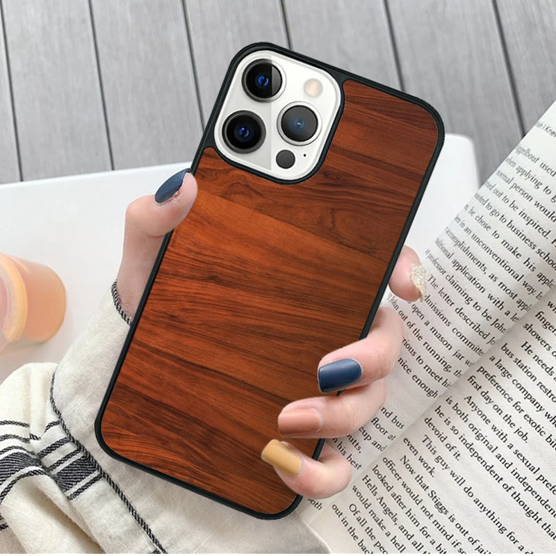 Funda de bambú Krajews para iPhone vista frontal