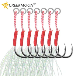 Anzuelos Assist con plumas y barra – Acero al carbono para pesca lenta