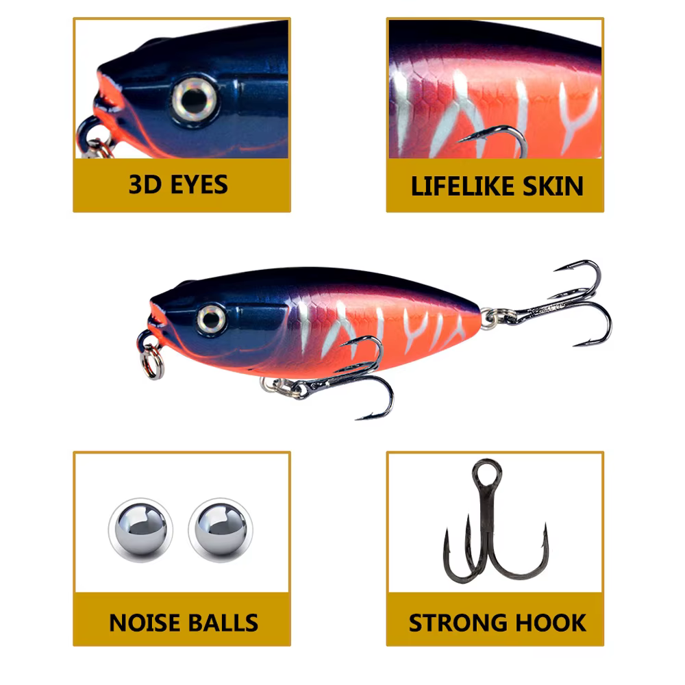 Crankbait Wobbler 6cm 7g – Señuelo duro flotante para pesca - imagen 2