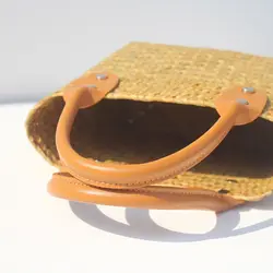 Bolso tote ratán tejido a mano verano, gran capacidad