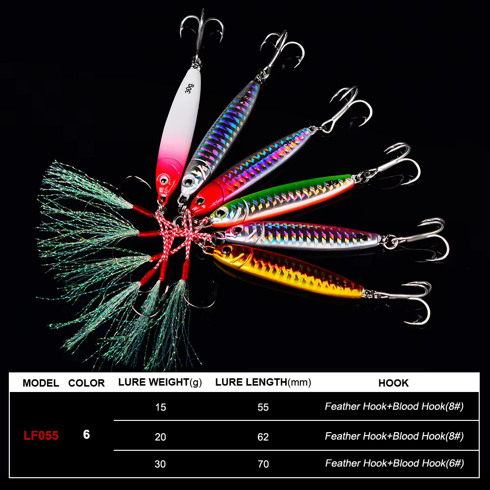 Señuelos Metal PROBEROS 3D Escamas Reales para Pesca Deportiva