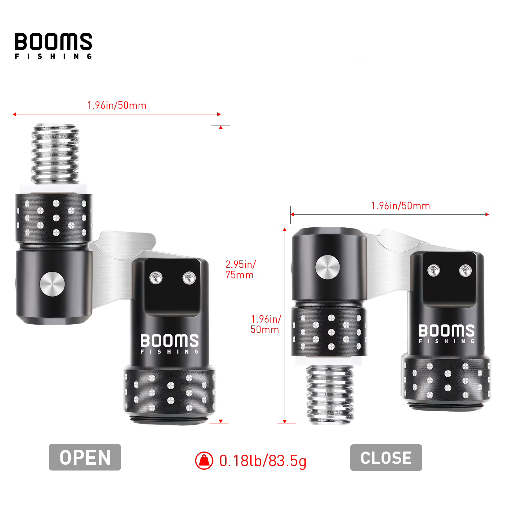 Booms Fishing TM1 Adaptador Conector Caña para Red de Aterrizaje - imagen 5