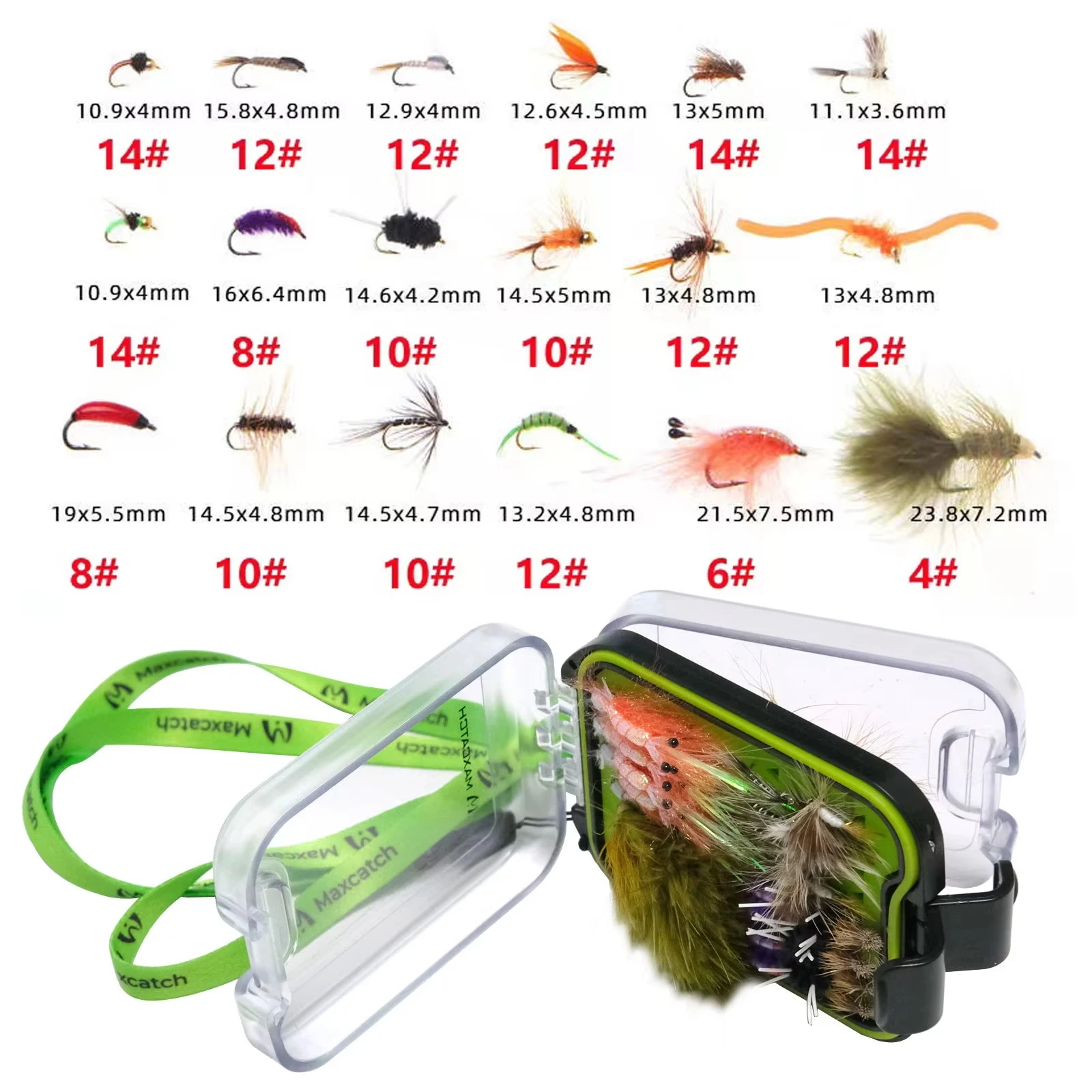Maxcatch moscas para pesca con mosca: secas, ninfas y caddis