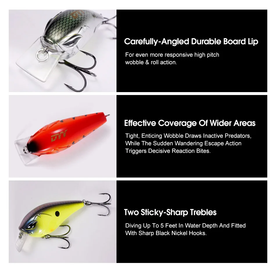 Detalle de anzuelos y profundidad de buceo