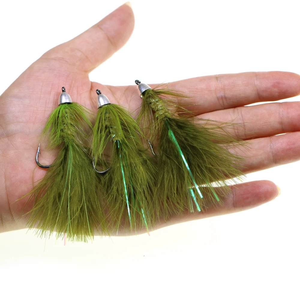 Vtwins Bugger lanoso con anzuelo de púas para streamer - imagen 2