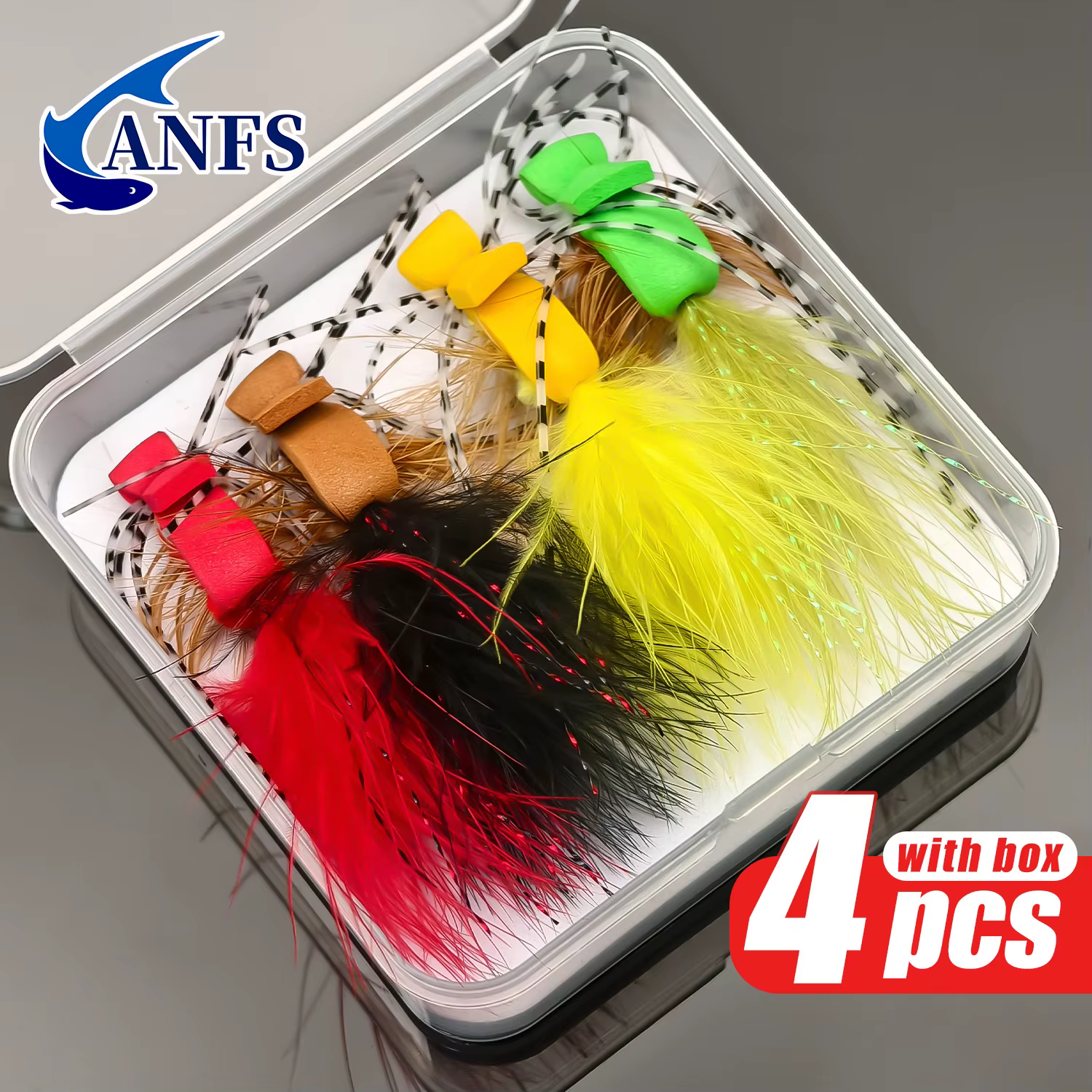 ANFS Moscas secas de espuma para trucha, hechas a mano - imagen 3