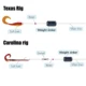 Plomos Elite TG para montaje Carolina Rig, diseño aerodinámico - imagen 4