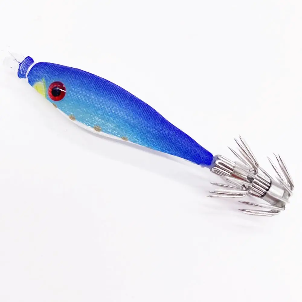 Jigs de plomo realistas con camarón para pesca de calamar y pulpo