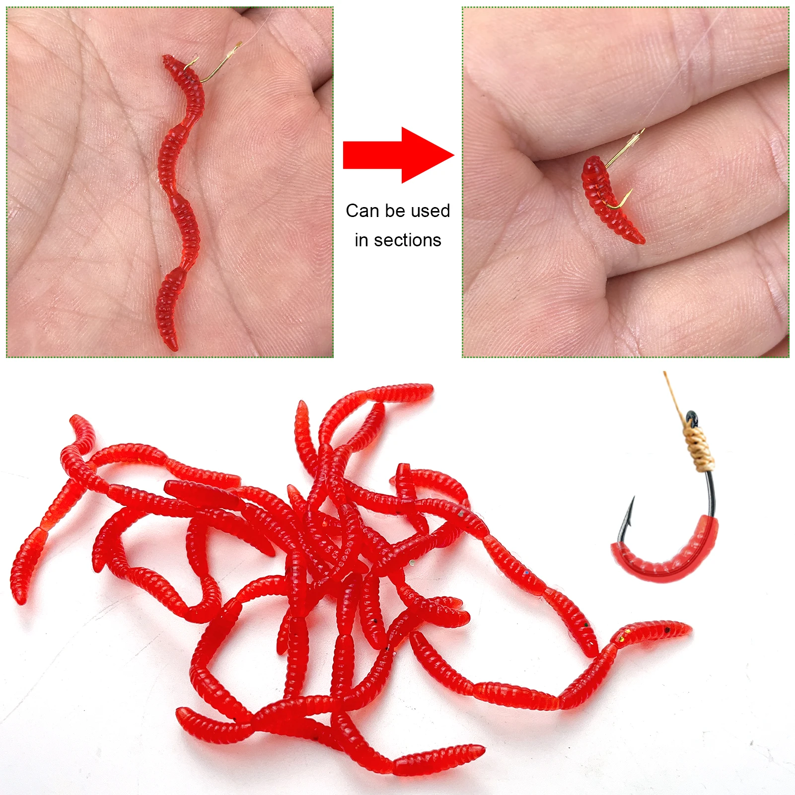 Kit pesca en hielo Free Fisher con señuelos y anzuelo afilado - imagen 4