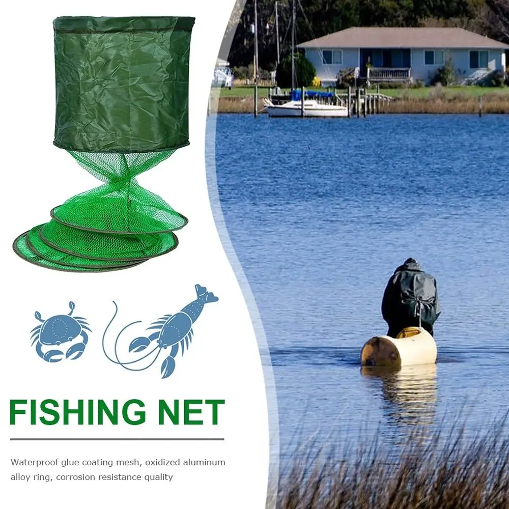 Red de nailon impermeable para trampas de peces vivos plegable - imagen 3