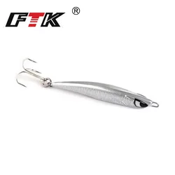 FTK Micro Jig señuelo de mar con anzuelo triple y ojos 3D