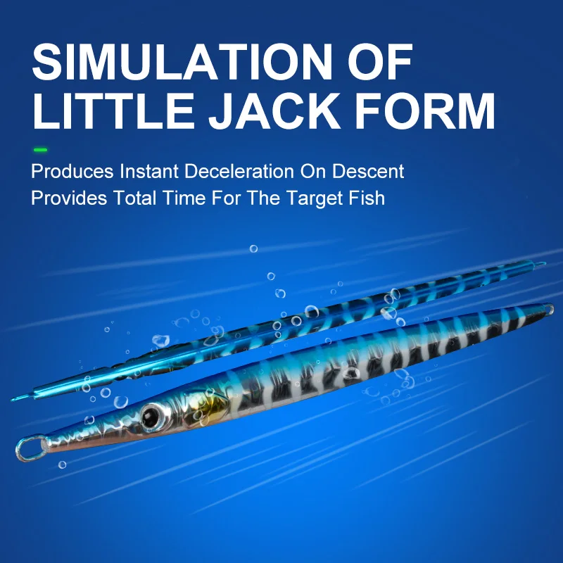 Señuelo TEASER J109 hundimiento rápido luminiscente caballa y pescada - imagen 4