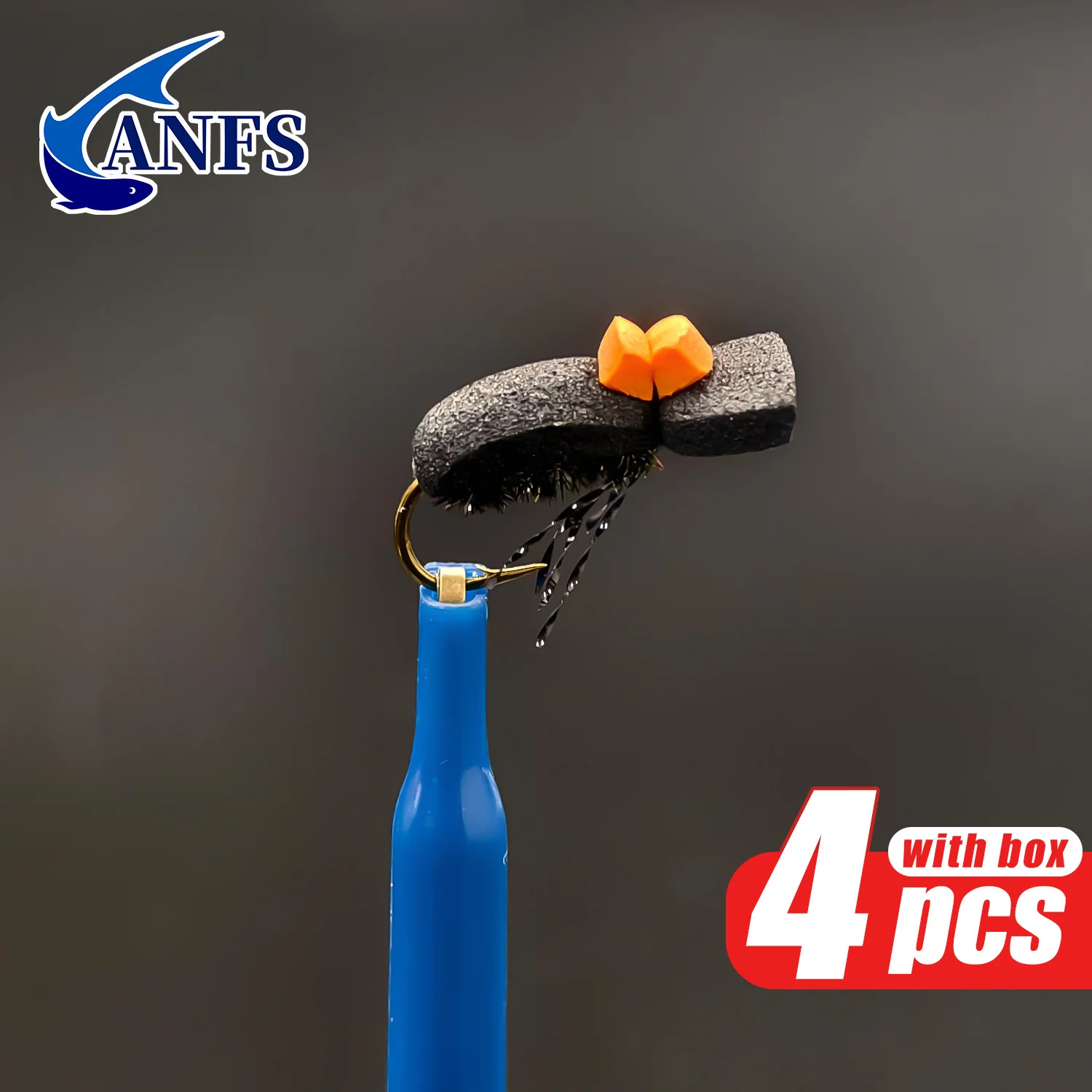 ANFS Foam Beetle – Mosca terrestre tipo beetle para trucha - imagen 3