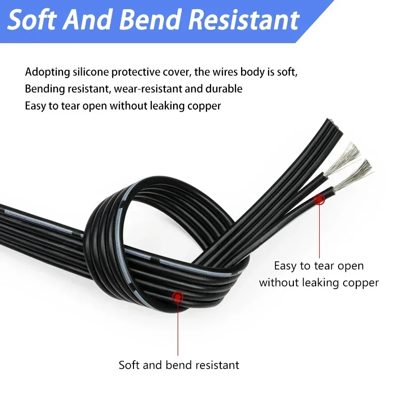 Cable de silicona flexible en montaje