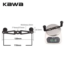 Carrete de pesca KAWA con mango carbono basculante D/S