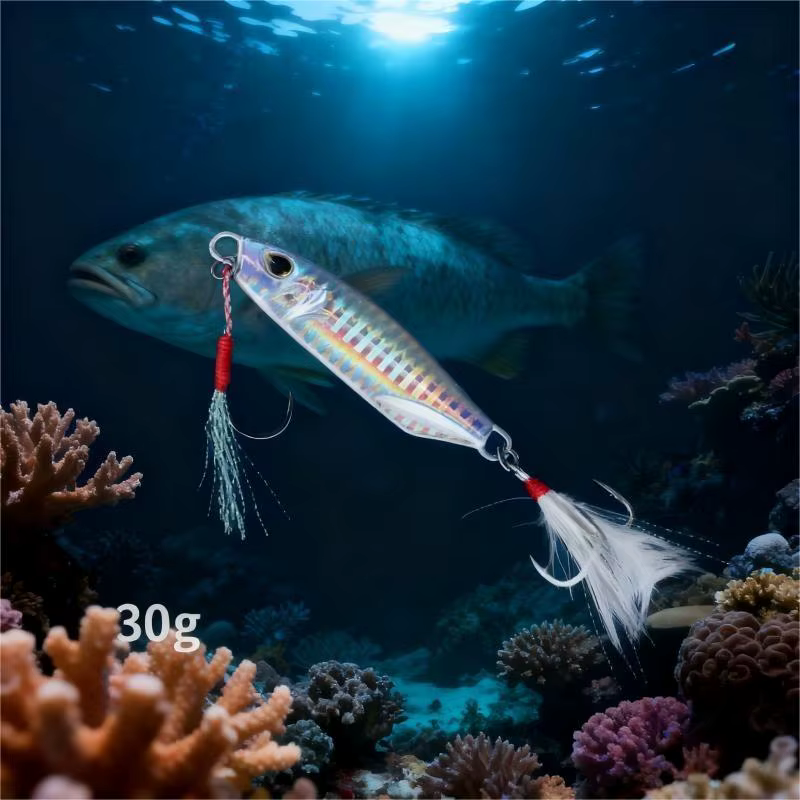 Cuchara Jigging impresa en 3D, señuelo duro con acción súper jig - imagen 5