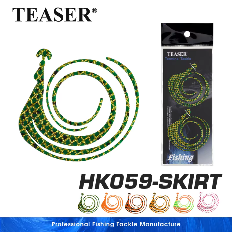 Skirt TEASER HK059 Nick Tie – Silicona Gruesa para Jig - imagen 5