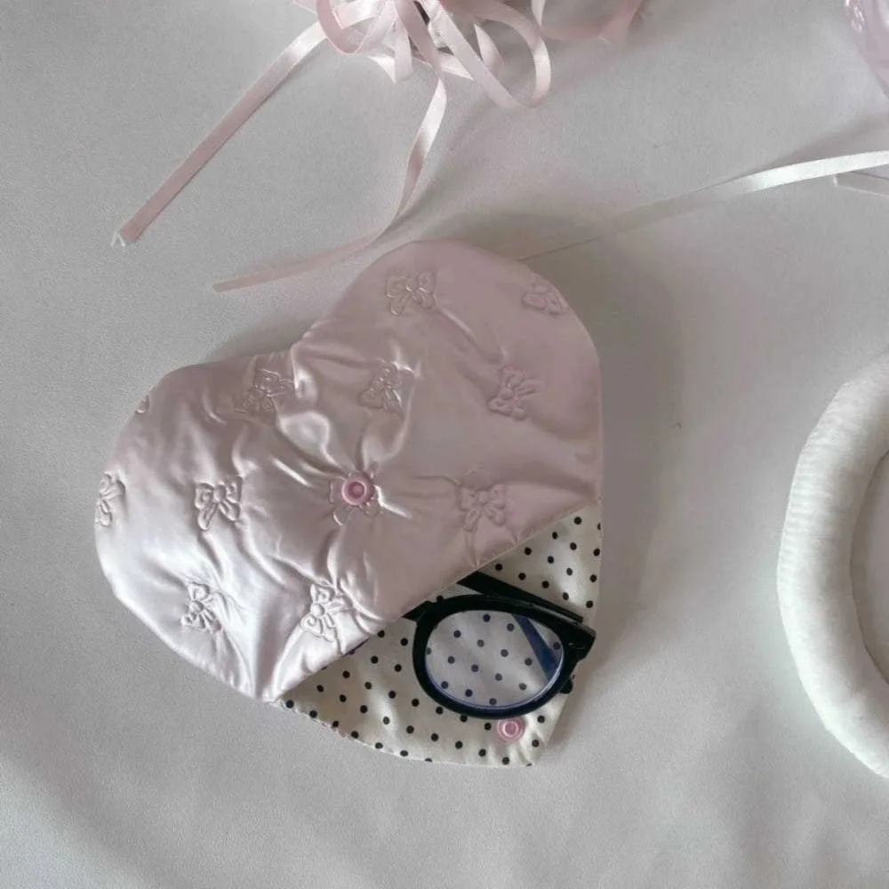 Estuche portátil para gafas con lazo en relieve y funda antiarañazos - imagen 4