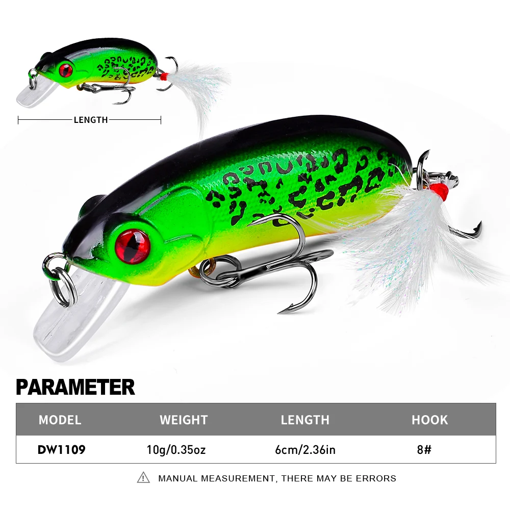 Proberos Crankbait flotante con ojos 3D para pesca de superficie - imagen 3