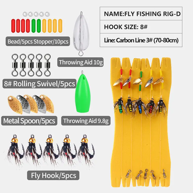 Kit pesca con mosca WEIHE: aparejos variados y accesorios - imagen 3