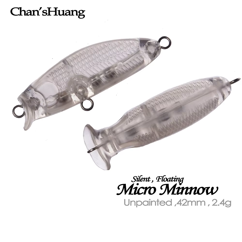 Chan'sHuang Señuelo Minnow 42mm flotante silencioso para montar