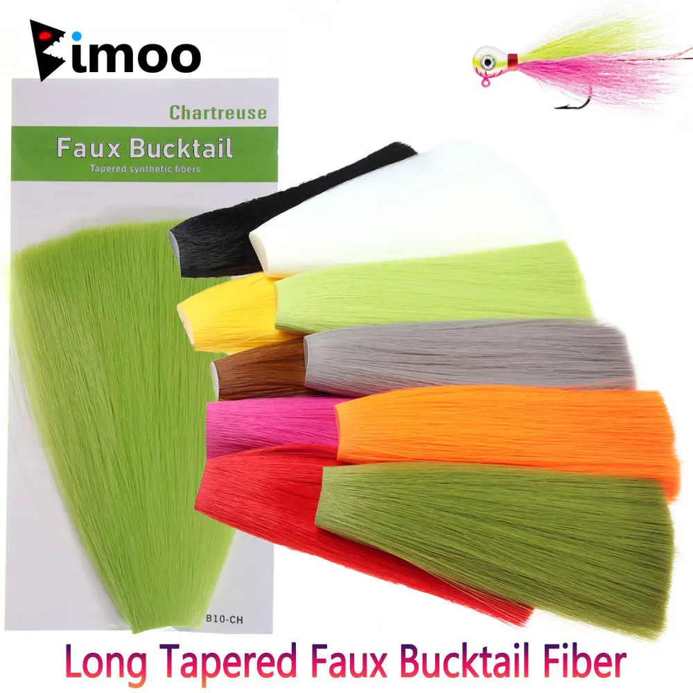 Bimoo Bucktail sintético - muestra de fibra