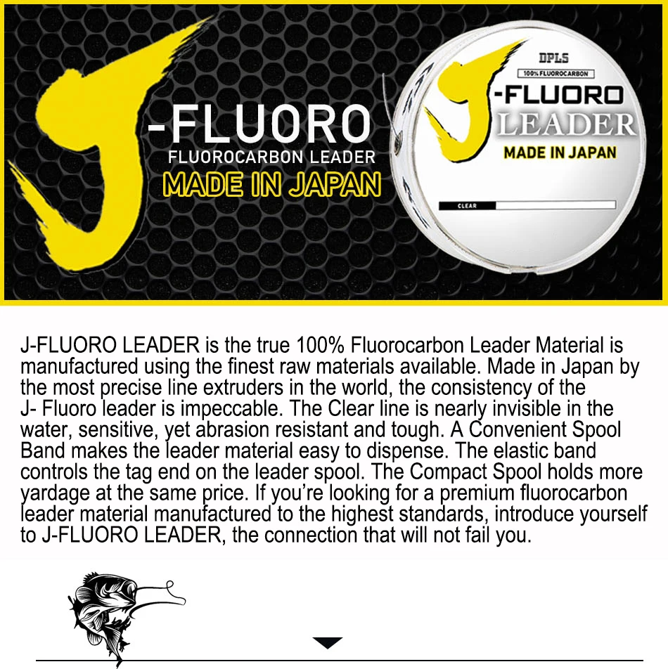 Línea de fluorocarbono en carrete