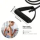 Bandas de resistencia con asas y cuerda de entrenamiento tipo tubo