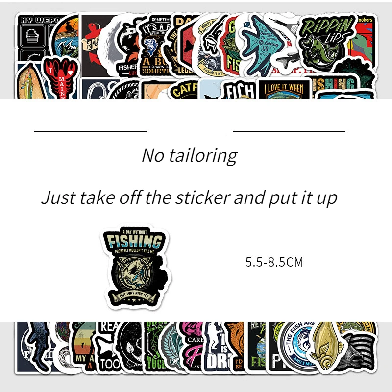 Stickers impermeables estilo graffiti para caja aparejos pesca - imagen 4