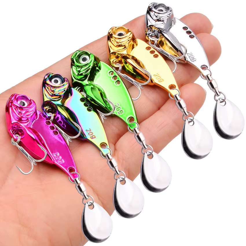 Cebo Giratorio Metal Vib Trolling para lucio y black bass - imagen 2