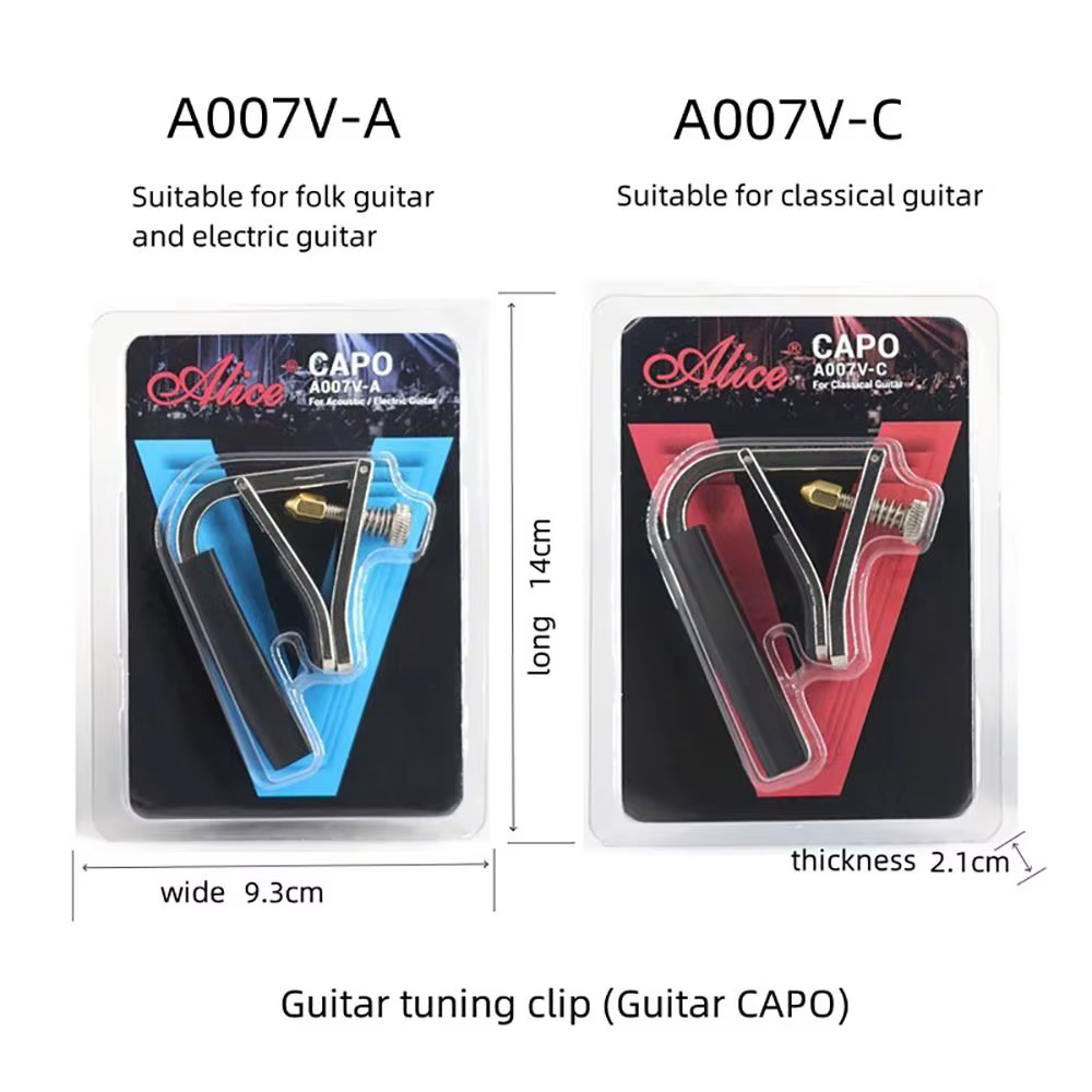 Capos de guitarra metal afinación para clásica, acústica y eléctrica - imagen 2