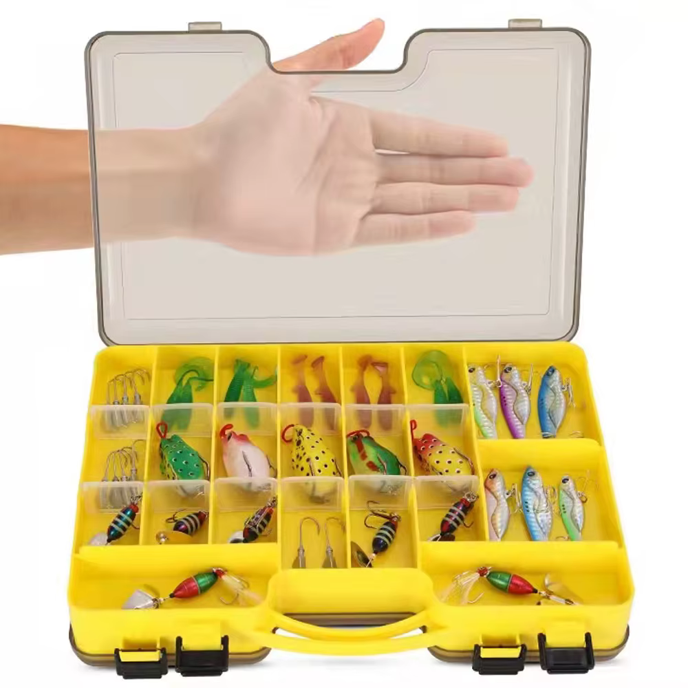 Caja de pesca grande con compartimentos para señuelos - imagen 4