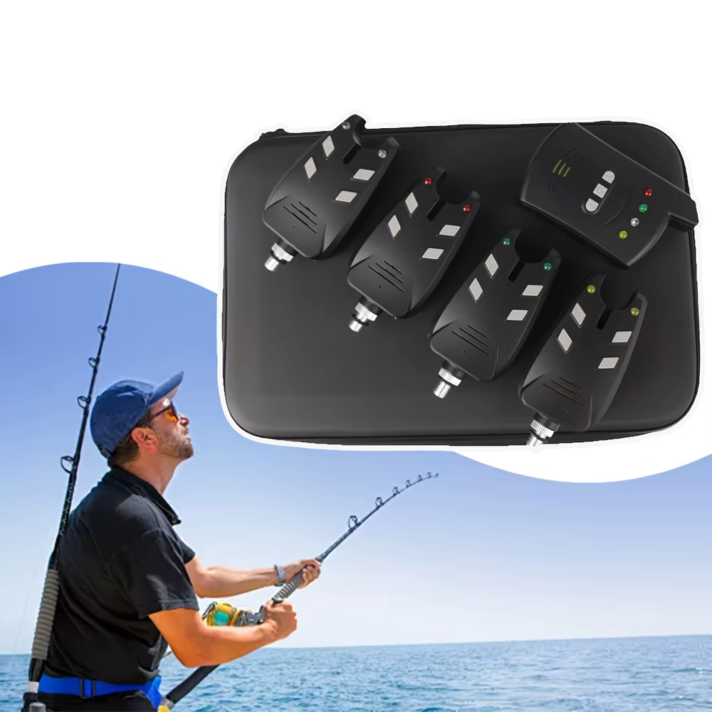 JSFUN estuche rígido para alarmas de pesca