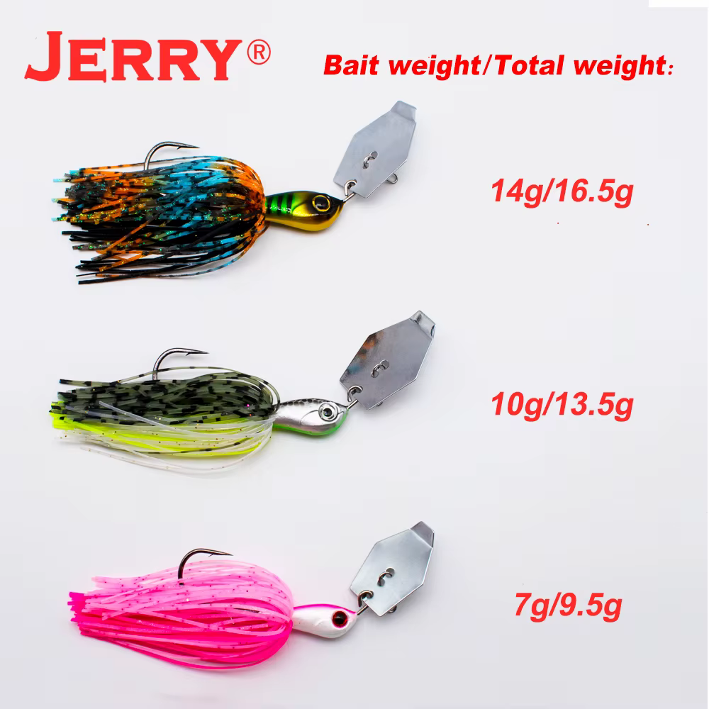 Jerry Dawn Chatterbait – Señuelo vibratorio para lubina con faldas de silicona - imagen 5