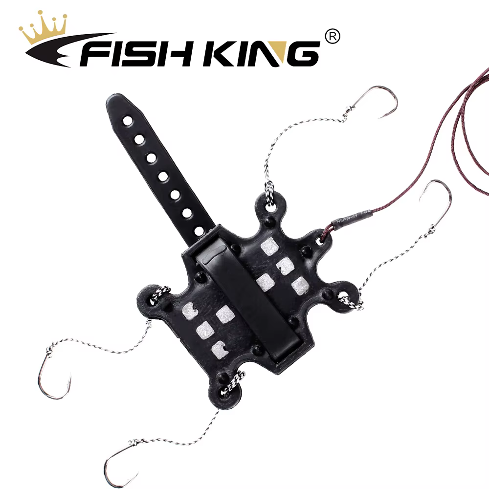 FISH KING Cebadores para carpa con gancho de acero al carbono
