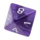 Dados poliédricos multifacéticos DND D8 acrílicos de colores - imagen 4