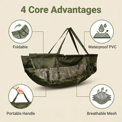 Set Carpa Hirisi W202: Saco Pesaje y Cesto Plegable
