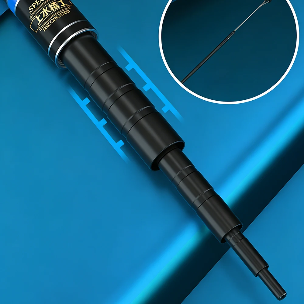 Caña ultraligera carbono portátil FISHINGFANS para carpa en agua dulce - imagen 5