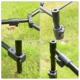 Rod Pod Hirisi con varillas telescópicas y barras abatibles