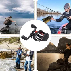 Carrete Baitcasting perfil bajo para diestros – bobina plástica