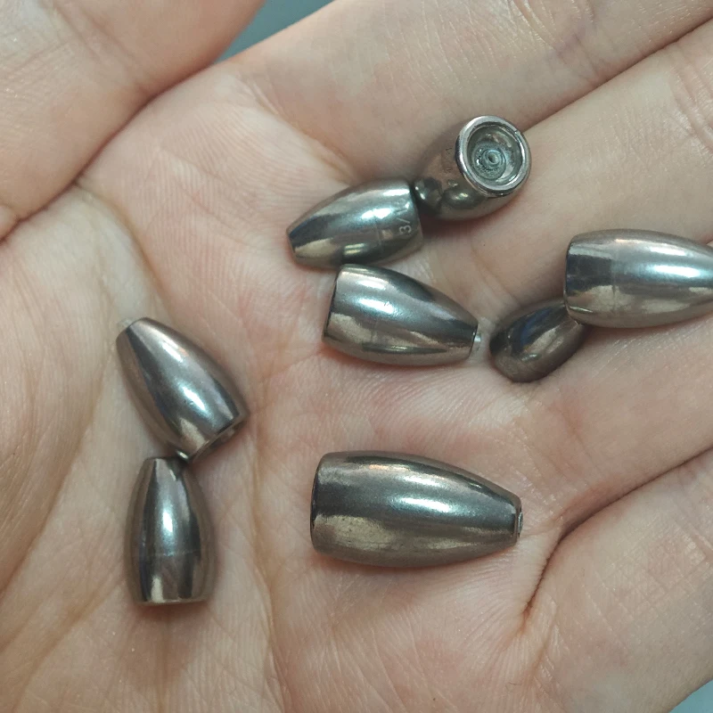 Pesas tungsteno Texas y Carolina Rig, núcleo plástico para lubina - imagen 5