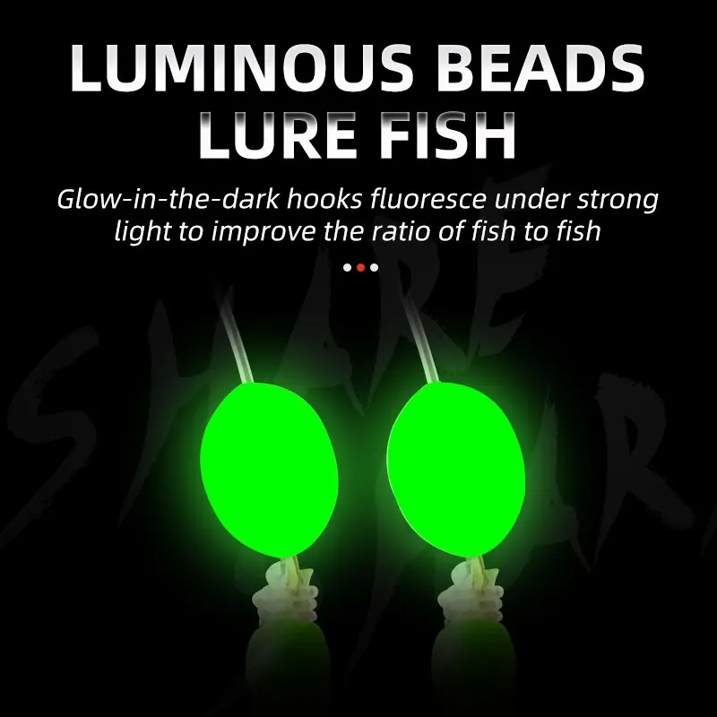 ShareShark plataforma de pesca con anzuelo luminoso y piel de pescado - imagen 5