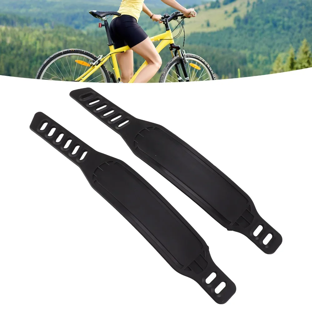 Correas ajustables para pedales de bici estática negras - imagen 3