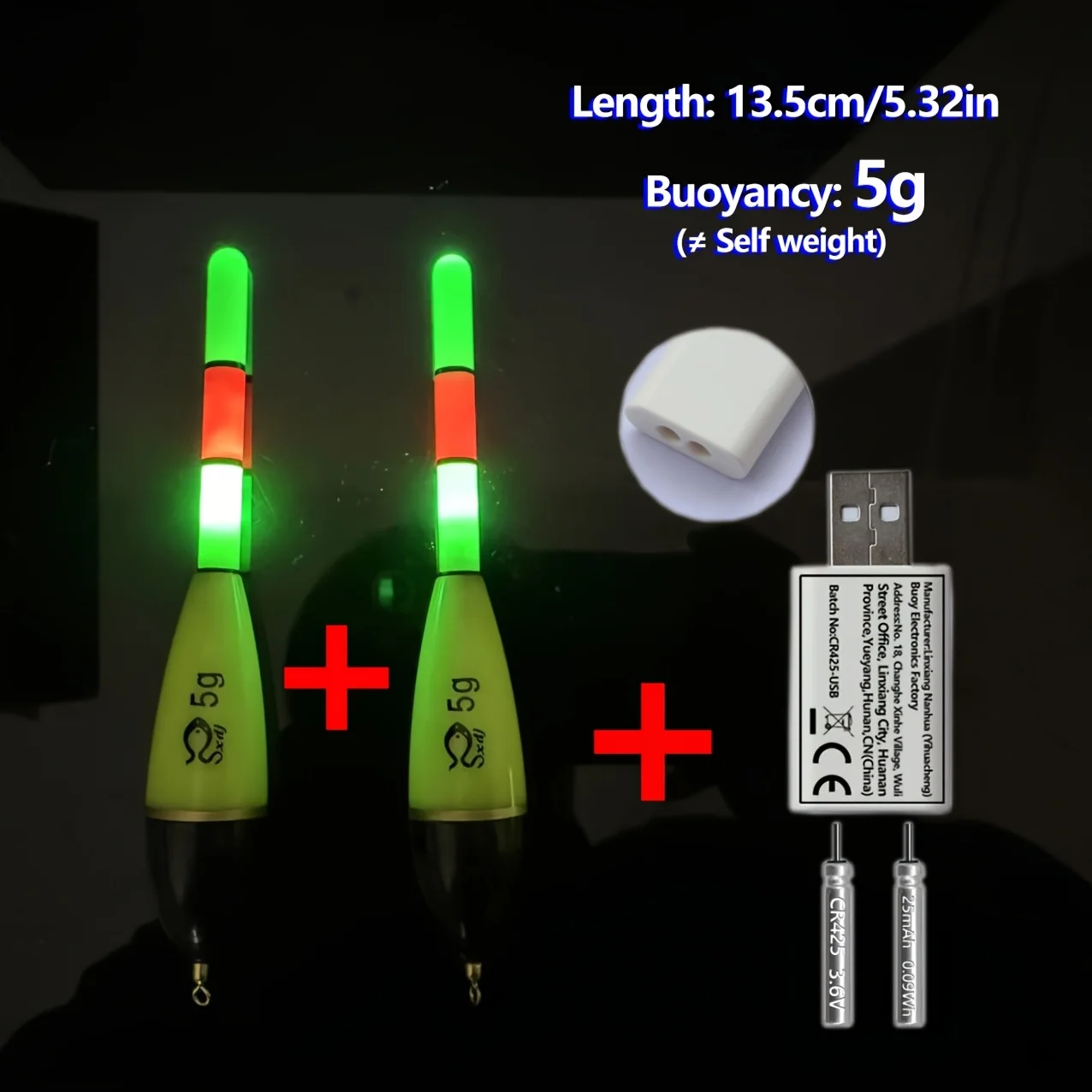 Bite Float flotador electrónico recargable con luz LED para carpa - imagen 2